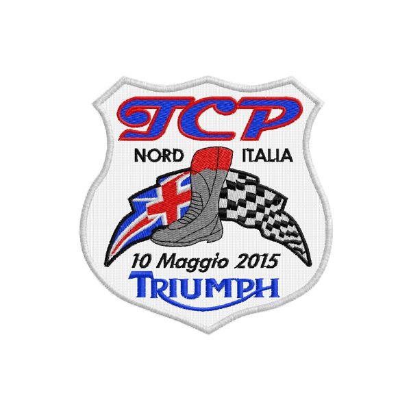 Patch Moto raduno Nord italia 10-05-2015 su fondo bianco