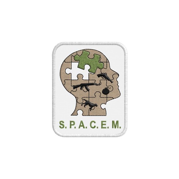 Patch ricamato SPACEM Scuola Perfezionamento Armi  Caccia Esplosivi Munizioni 