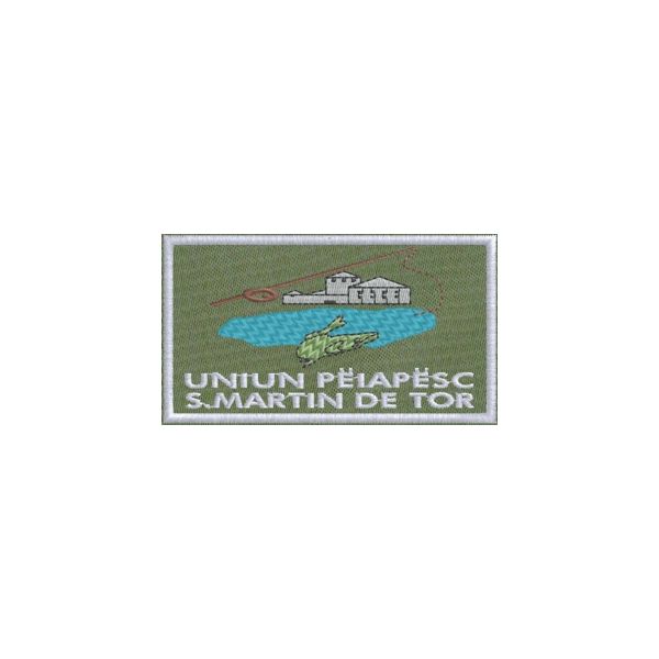 Patch ricamato UNIUN PEIAPESC S.MARTIN DE TOR Cm.8 x 4,5 Cod.20150129_B 