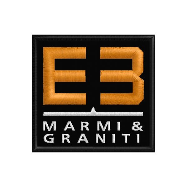Patch ricamato sponsor EB MARMI & GRANITI 