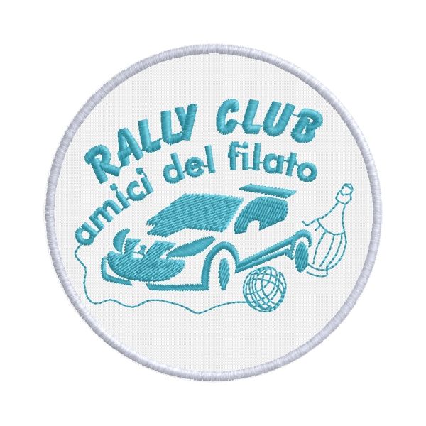 Patch ricamato RALLY CLUB amici del filato Cod.20150208_A