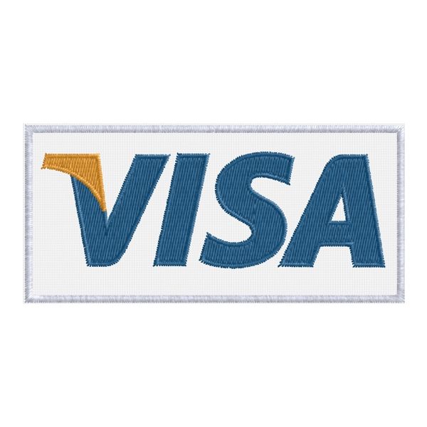 Patch  ricamato logo VISA cm.9 Cod.20150210_A