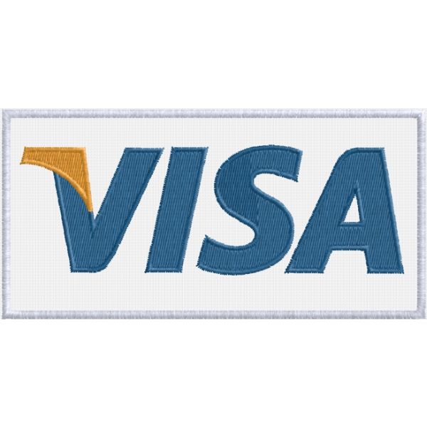 Patch  ricamato logo VISA cm.11 Cod.20150210_B