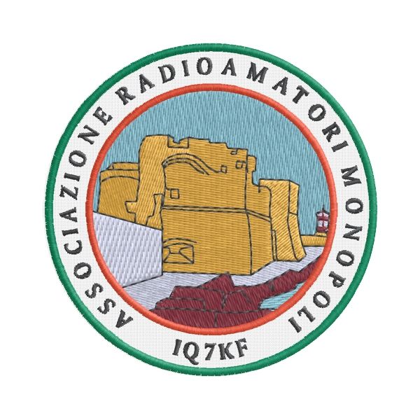 Patch tondo Associazione radioamatori MONOPOLI