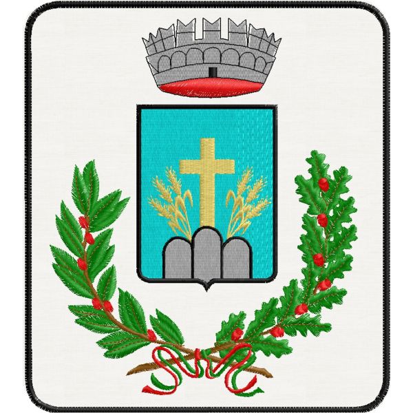 Patch  ricamato 18x16 Comune di Monte Urano Cod.20150217_A