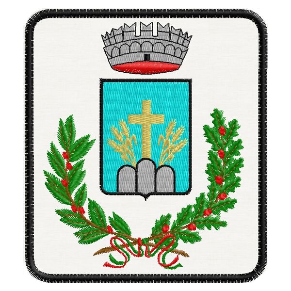 Patch  ricamato 9x8 Comune di Monte Urano Cod.20150217_B