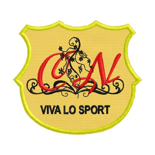Patch ricamato (C N) Viva lo Sport  Cod. 20150302_A