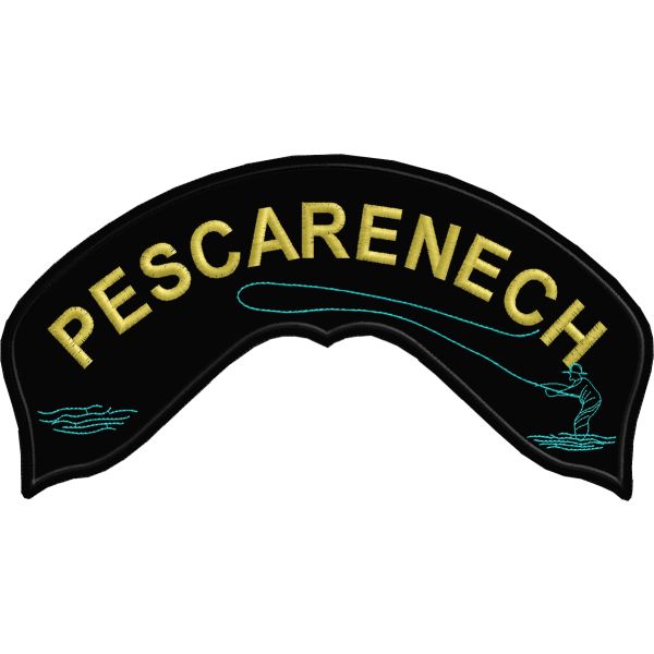 Patch arcuato PESCARENECH da schiena giubbotto Cod.20150306_A