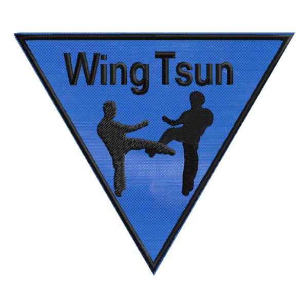 Patch ricamato triangolare WING TSUN Cod.20150308_orange