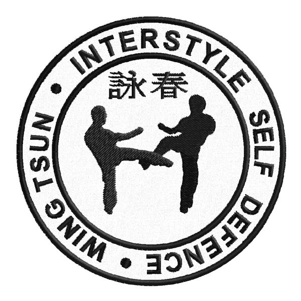 Patch tondo WING TSUN con atleti Cod.20150311_A_yellow