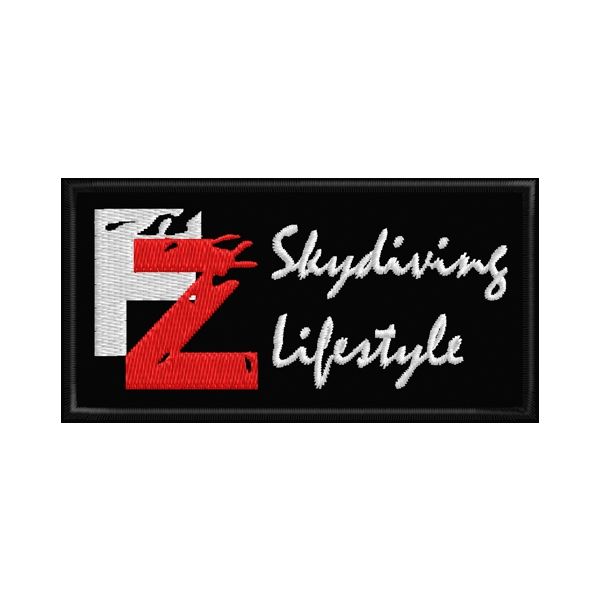 Patch ricamato Skydive Lifestyle cm. 8 x 4 Cod.20150317_A