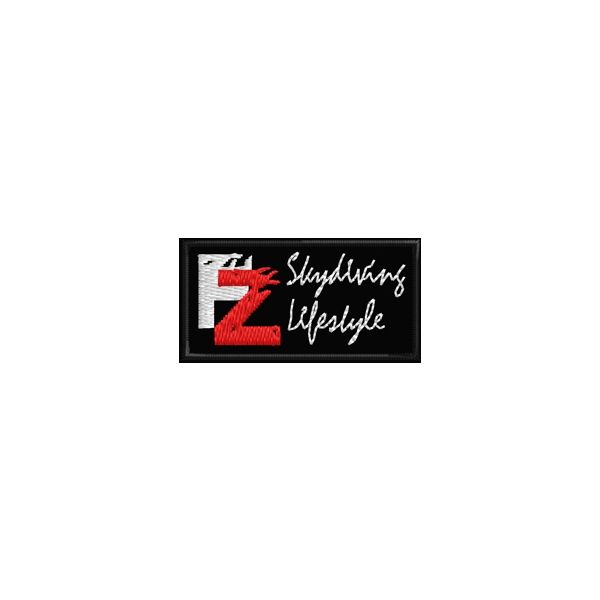 Patch ricamato Skydive Lifestyle cm. 4 x 2 Cod.20150317_B