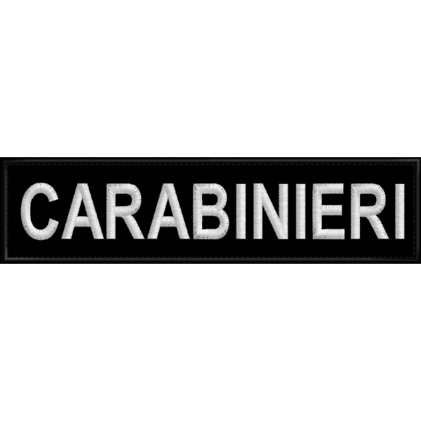 Etichetta CARABINIERI su base cm.20 Cod.20150401_A