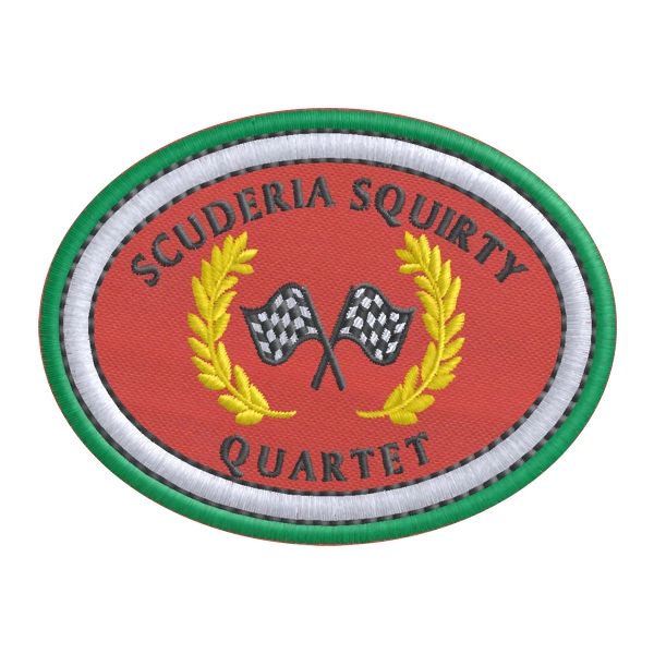 Patch ovale Scuderia SQUIRTY  cm.9 x 6,5  Cod.20150404_A