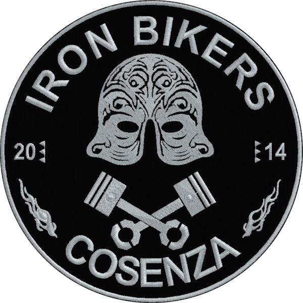 Patch diametro 23 cm. IRON BIKERS COSENZA