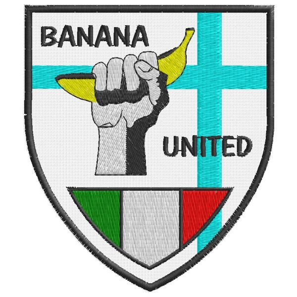 Patch ricamato squadra ITALIANA Banana united Cod.20150502_A