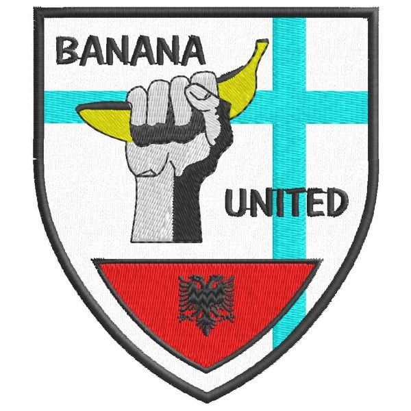 Patch ricamato bandiera ALBANIA Banana united Cod.20150502_C