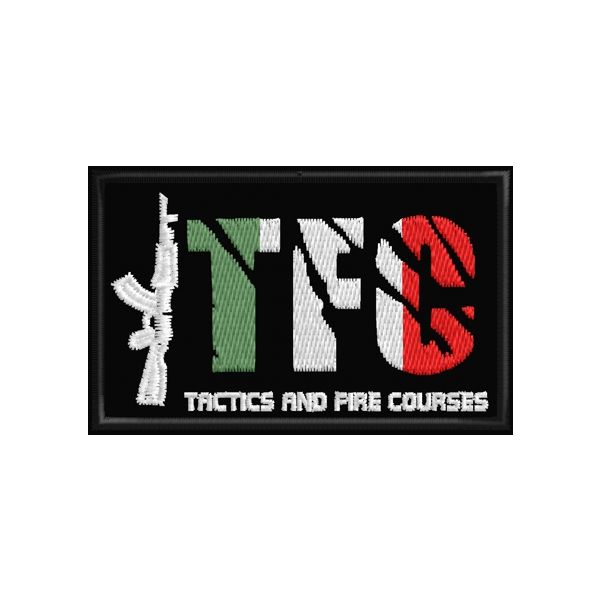 Patch ricamato TACTIC AND FIRE COURSES Cod.20150506_A