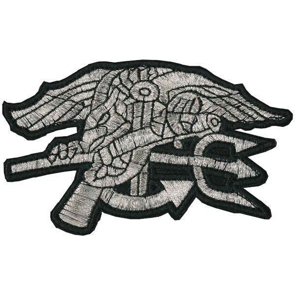 Patch ricamato Logo Navy Seals  con filato GOLD Brillante