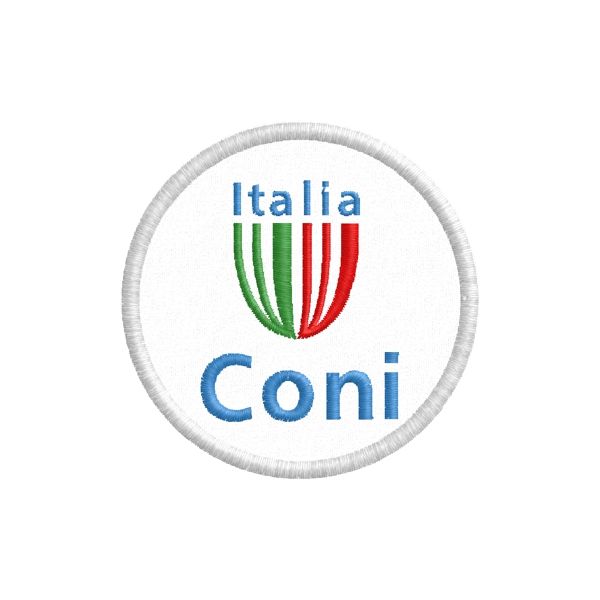 Stemma CONI italia ricamato tondo diam.6   Cod.20150515_B