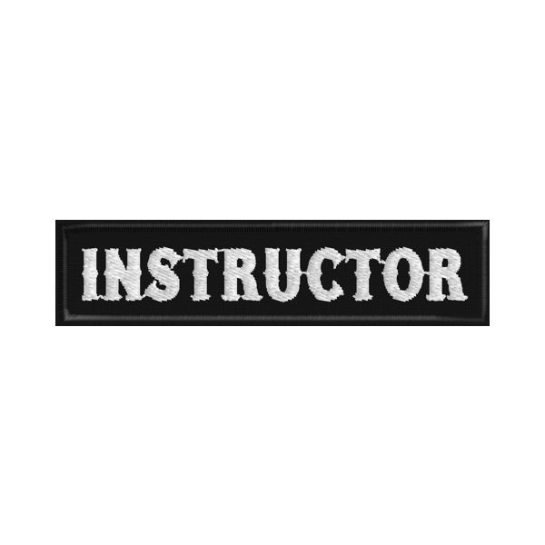 Patch ricamato "INSTRUCTOR" cod.20150605_A