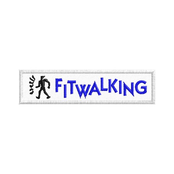 Etichetta ricamata (FITWALKING)  Cod.20150609_A