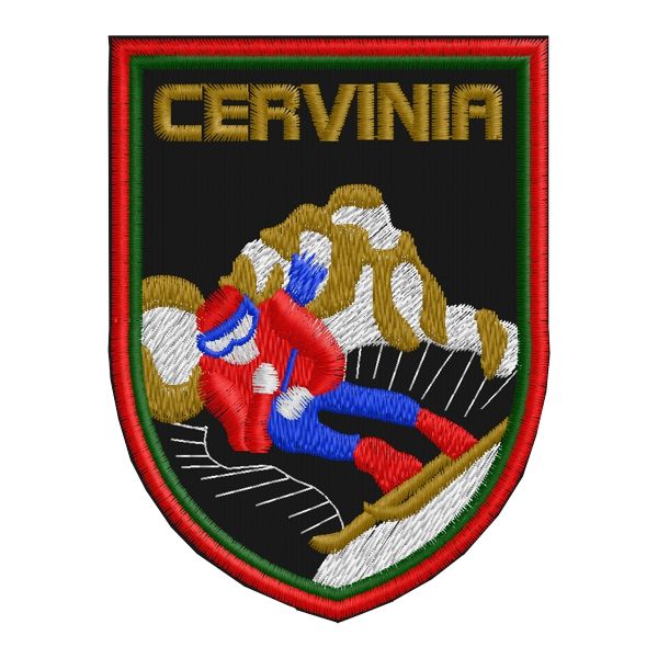 Patch ricamato Sciatore CERVINIA cod. 20150712_A