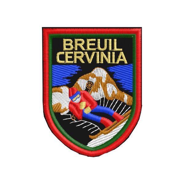 PATCH ricamato sciatore breuil cervinia Cod.20150712_B
