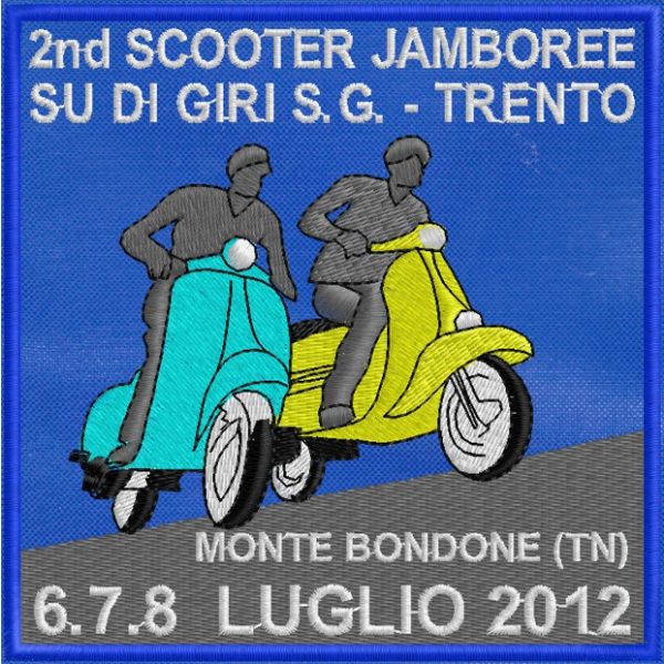 Stemma ricamato 2ND scooter jamboree MONTE BONDONE (TN) Cod.20150720_A