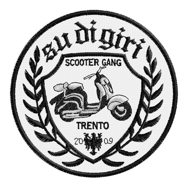 Stemma ricamato Su Di Giri SCOOTER GANG Trento Cod.20150721_A