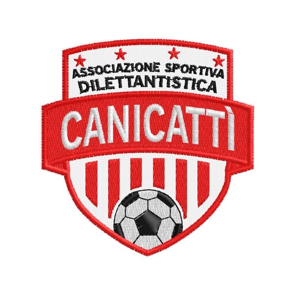 Patch ricamato ASD CANICATTI  Cod.20150728_A