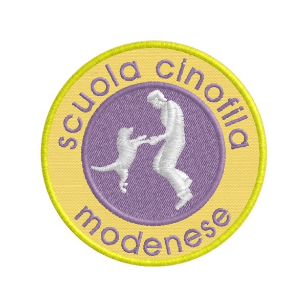 Patch ricamato Scuola cinofila modenese Cod.20150804_A