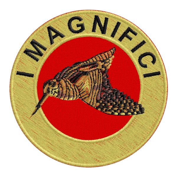 Patch. stemma ricamato con beccaccia (I MAGNIFICI) Cod.20150805_A