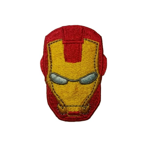 Rendering stemma ricamato maschera di Iron-Man Cod.20150820_