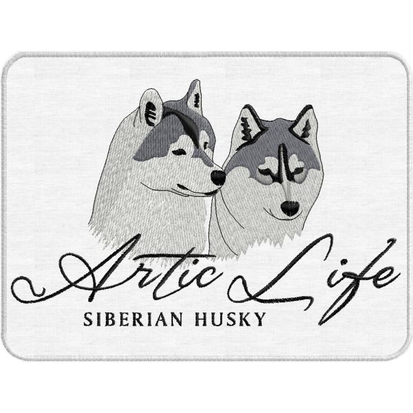 stemma ricamata gruppo siberian husky