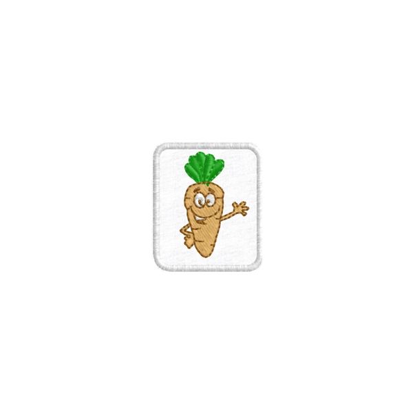 Patch ricamato - Mis. 25x30 mm. Carotina cod. 20150914_A
