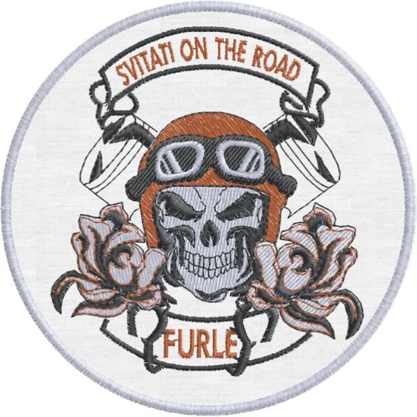 Patch ricamato MC Svitati on the road Cod.20150923_A