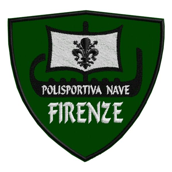 Patch ricamato polisportiva nave FIRENZE cod.20150925_A