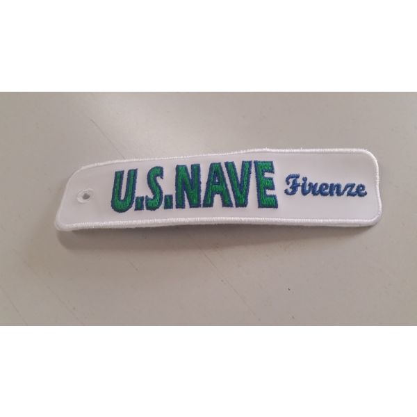 Patch ricamato ad uso portachiavi (U.S. NAVE Firenze) cod.20150926_A