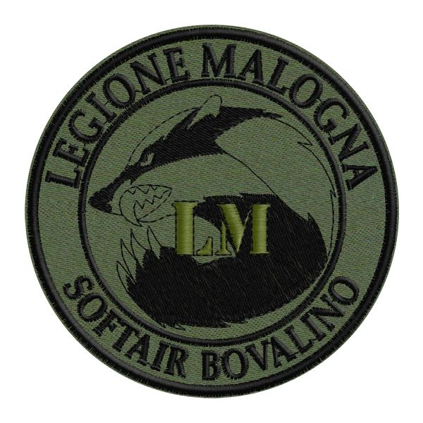 Patch ricamato Softair BOVALINO legione Malogna Cod.20151008_A