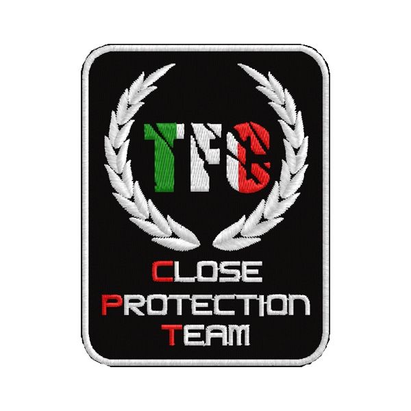 Patch ricamato TFC Close Protection Team cod.20151014_A