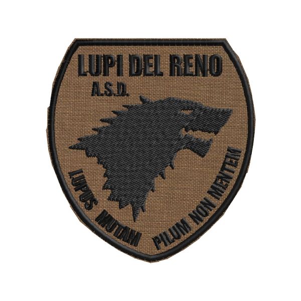 Patch ricamato A.S.D. LUPI DEL RENO cod. 20151021_beige1722