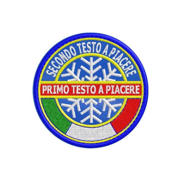 Stemma MARINO SKI TEAM con 2 TESTI A PIACERE  Cod.20151115_C