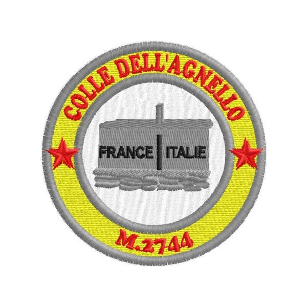 Patch ricamato Colle dell'agnello  m.2744 Cod.20151117_A