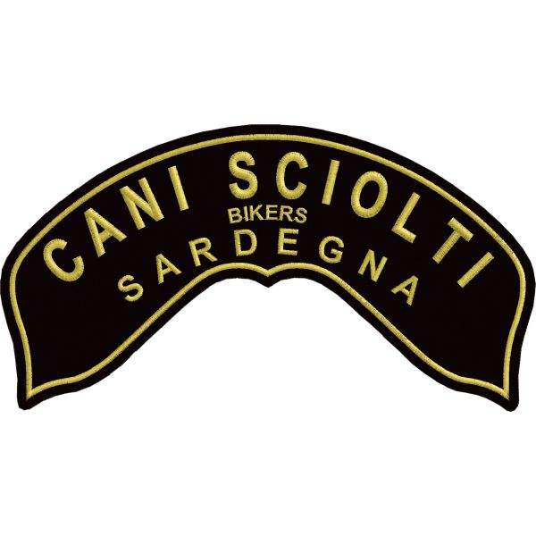 Patch bikers CANI SCIOLTI sardegna cod.20151121_A