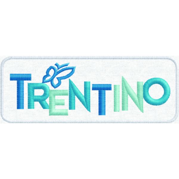 Patch ricamata Logo TRENTINO cm.12  Cod.20151232_A