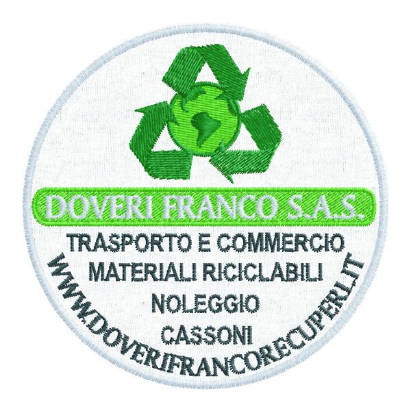 Patch ricamata Doveri Franco recuperi Cod.20151233_A