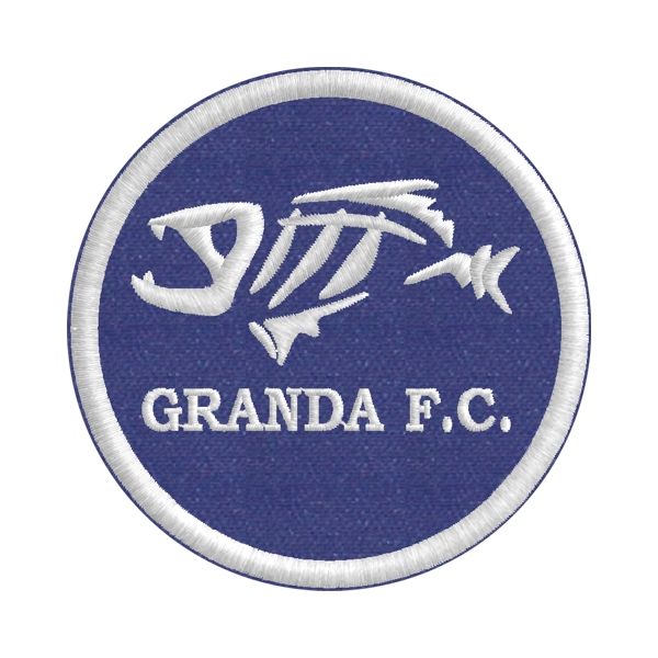 Patch Ricamato GRANDA F.C. su base panno SOMBROD Cod.20161012_A