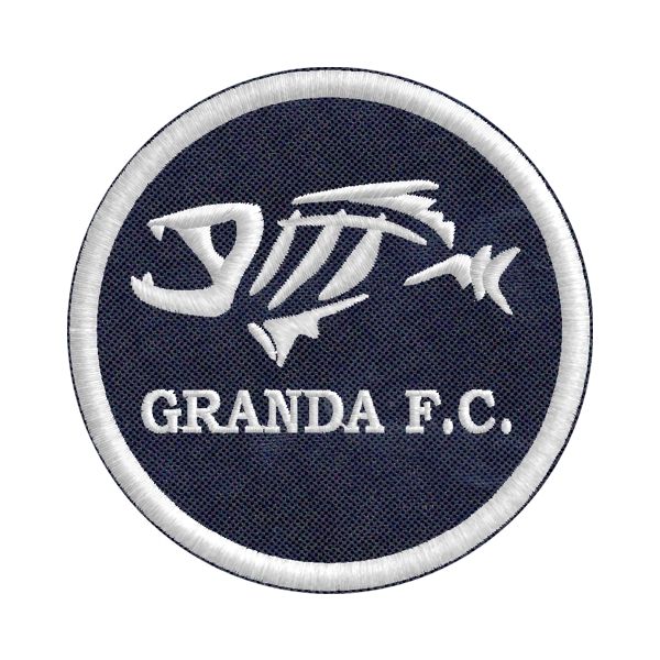 Patch Ricamato GRANDA F.C. su base panno SOMBROD Cod.20161012_A