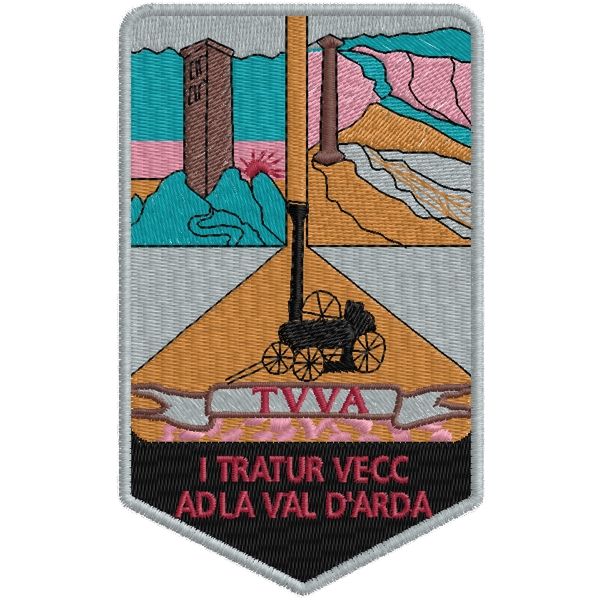 Patch ricamato I TRATUR VECC VAL D'ARDA Cod.20161204_A